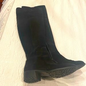 Cole Haan black suede boots size 7